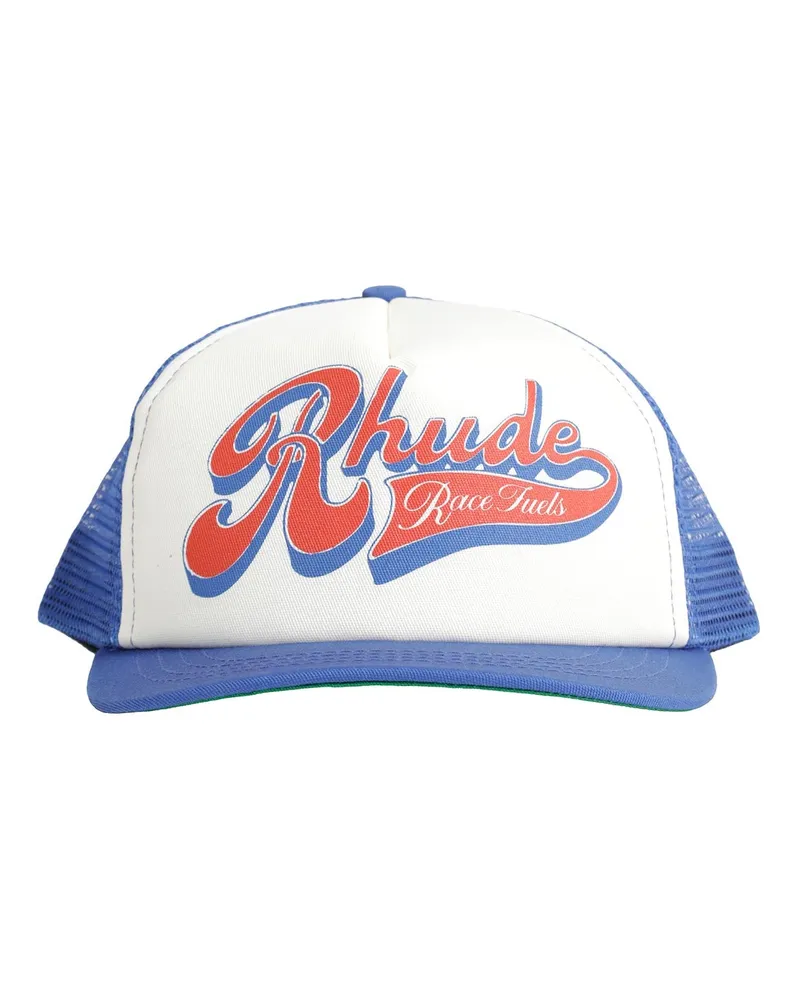 RHUDE Pit Stop Trucker Cap Blue