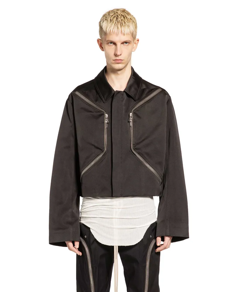 Rick Owens Temple Heizer Mac JKT Black