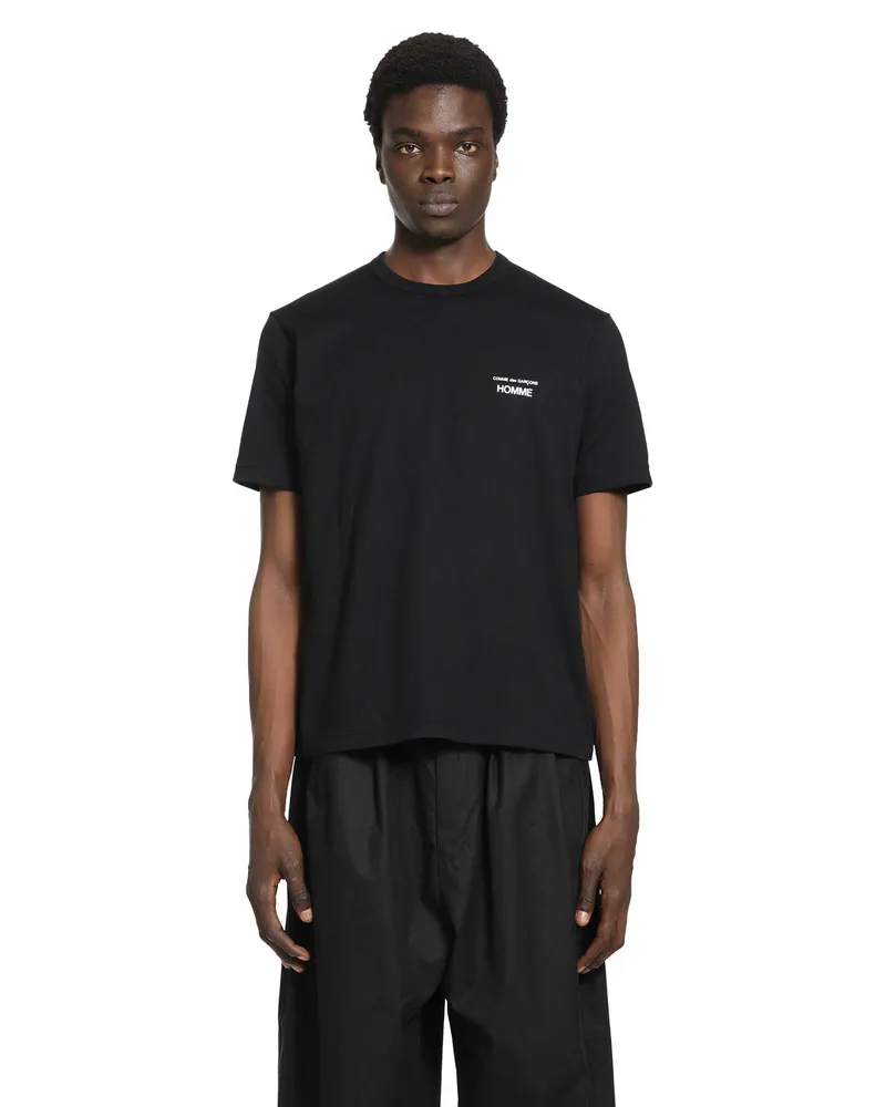 Comme des Garçons Logo Cotton T-Shirt Black