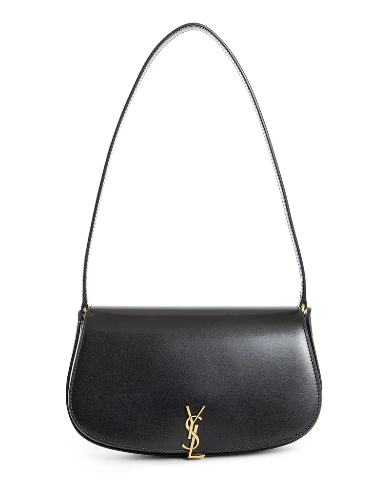 Saint Laurent Cassandre Demi Lune Shoulder Bag Black