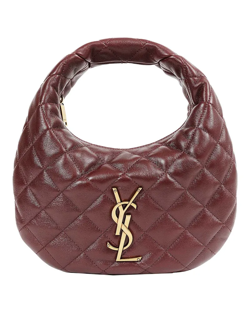 Saint Laurent Icarino Quilted Nappa Bag Red