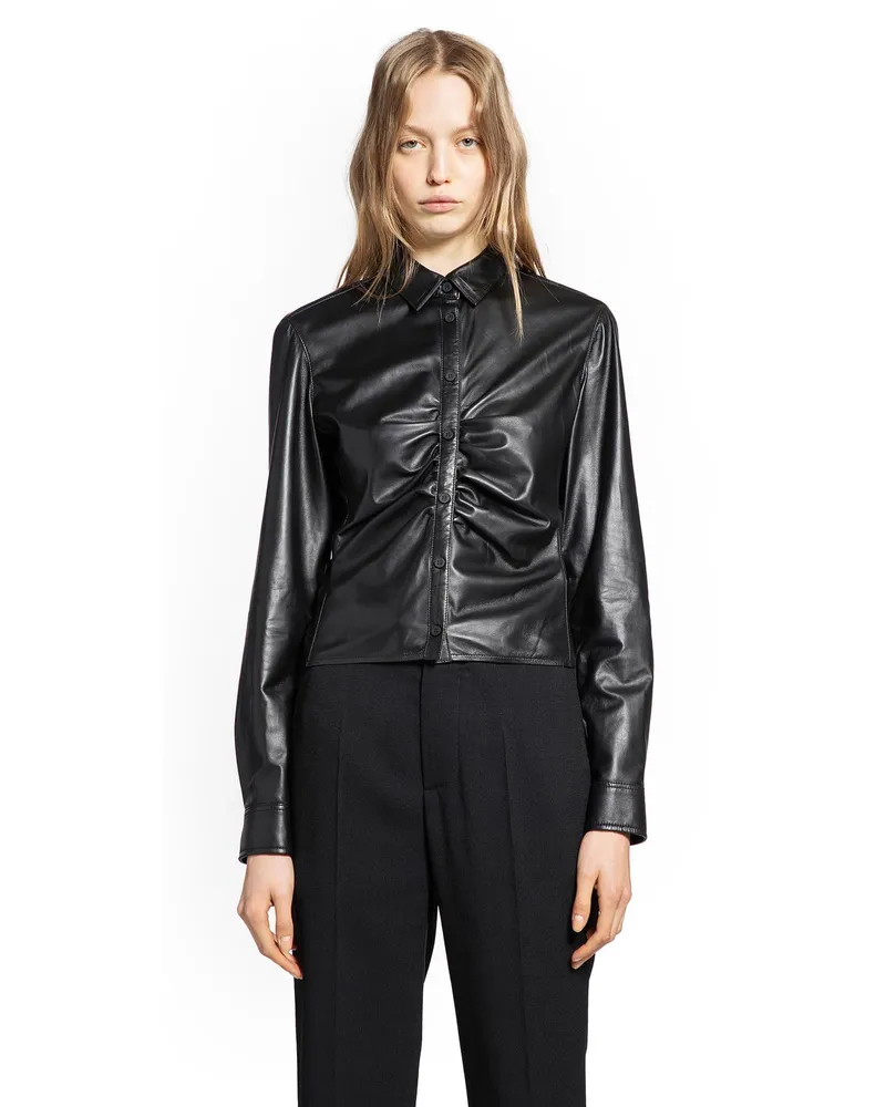Balenciaga Ruched Shirt Black