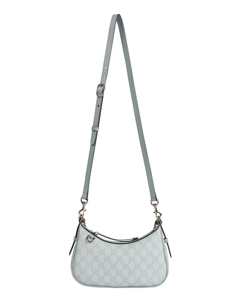 Gucci GG Emblem Small Shoulder Bag Blue