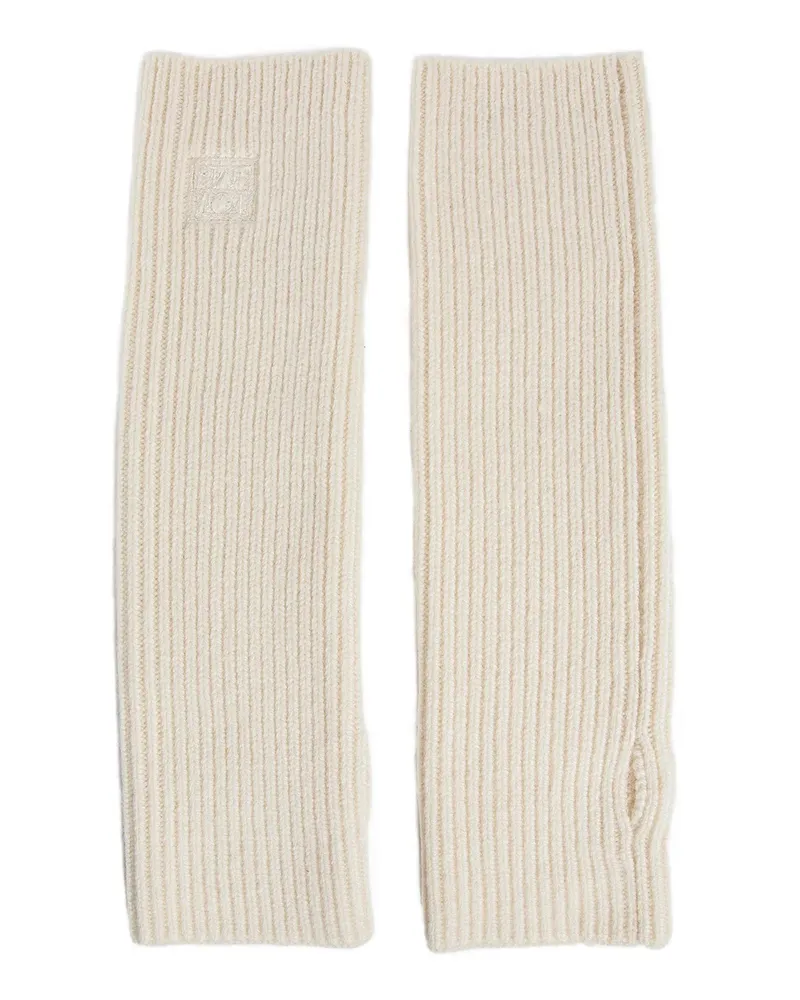 Totême Guanti di lana senza dita Off-white