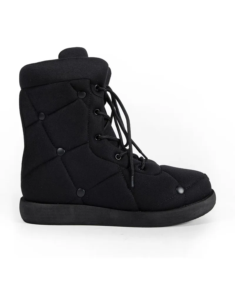 Yohji Yamamoto PE/Tricot Brushed Snow Boots Black