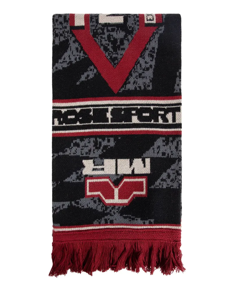 Martine Rose Reversible  Sport Scarf Grey