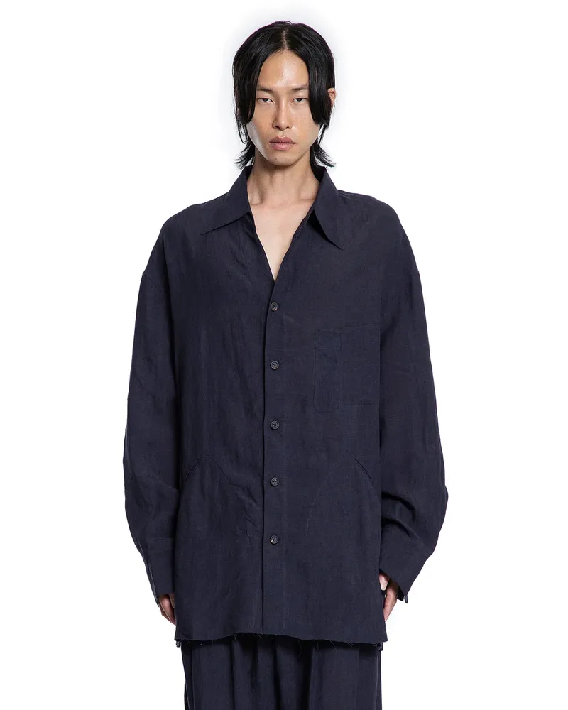 Ziggy Chen Oversized Shirt Blue