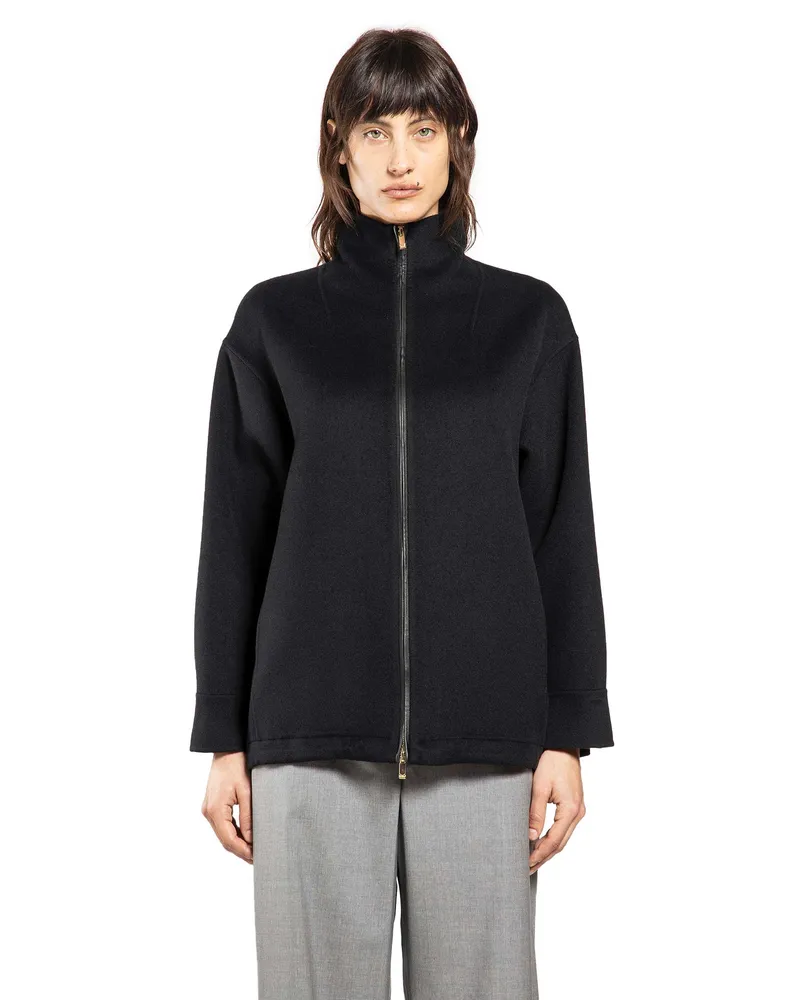 Max Mara Wool Cashmere Silk Jacket Black