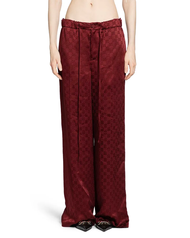 Gucci WOMAN RED TROUSERS Red