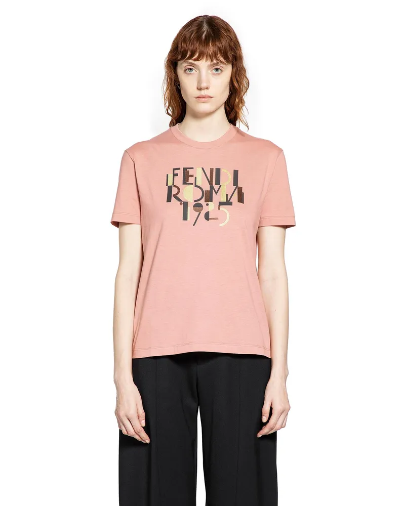 Fendi Roma 1925 T-Shirt Pink
