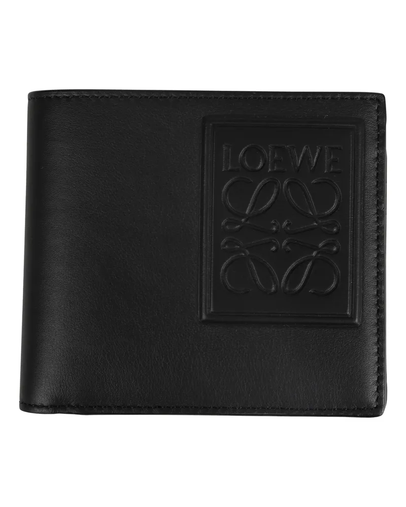 Loewe Satin Calfskin Bifold Wallet Black
