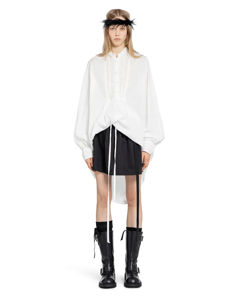 Ann Demeulemeester Ati High Comfort Shirt White