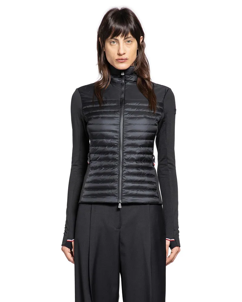 Moncler Padded Zip-Up Sweatshirt Black