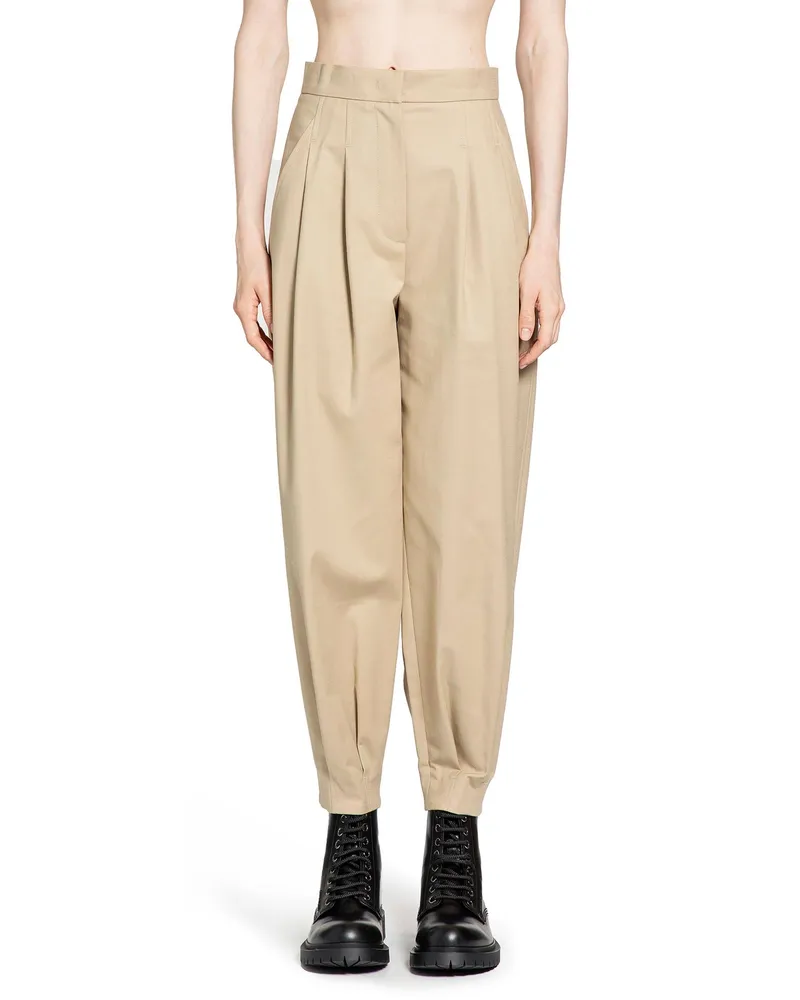 Max Mara Cotton canvas trousers Beige