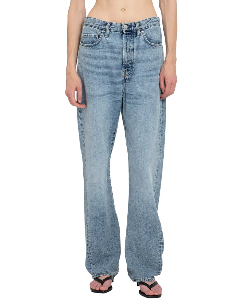 Totême Twisted Seam Full-Length Jeans Blue