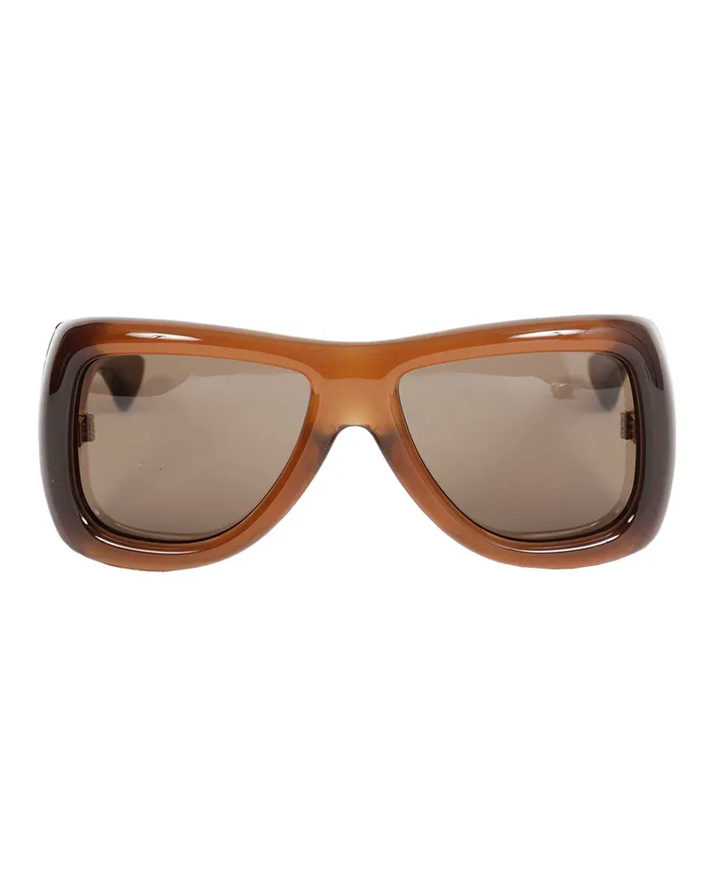 Saint Laurent SL 902 Howl Oversized Sunglasses Brown