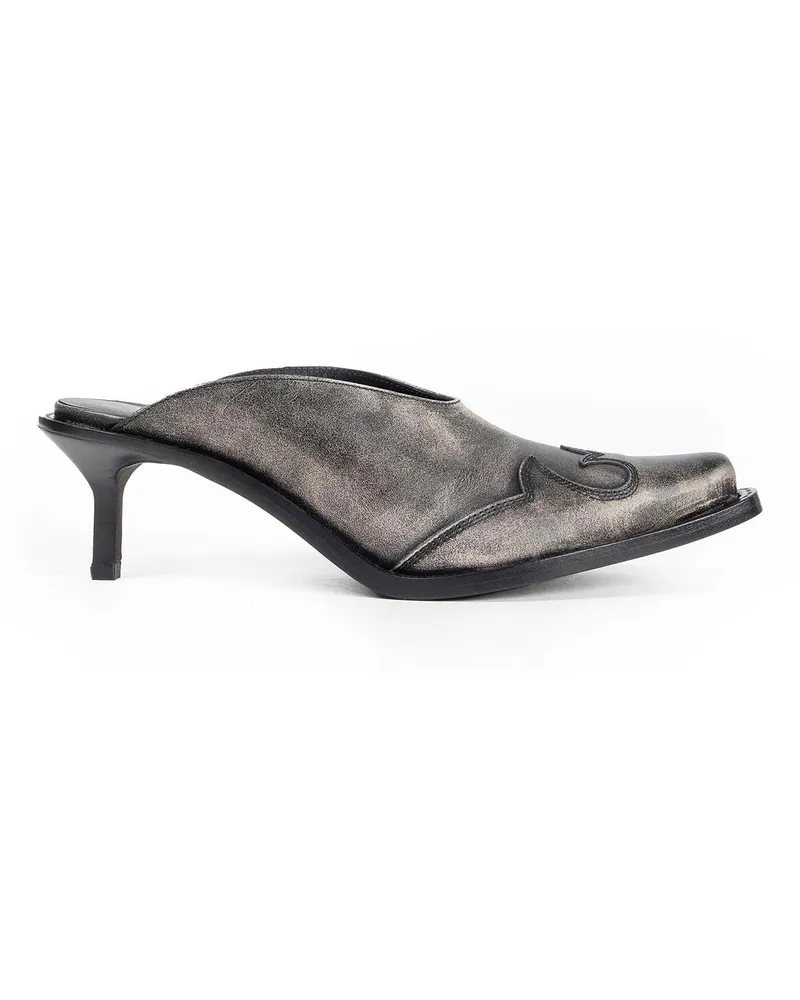 Ann Demeulemeester Beate Western-Stitched Mules 