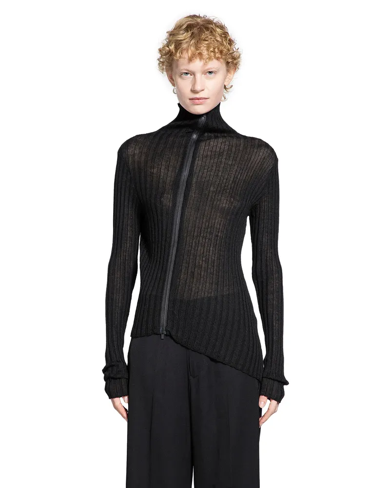 Yohji Yamamoto WOMAN BLACK KNITWEAR Black