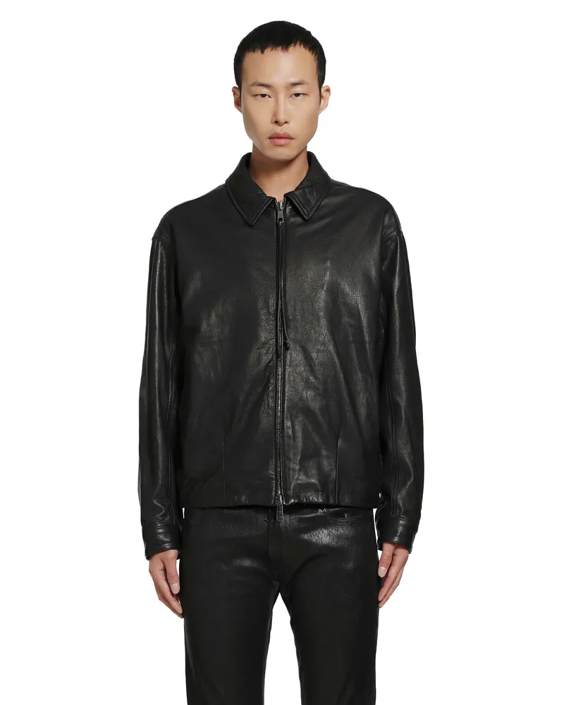 Giorgio Brato Leather Jacket Black