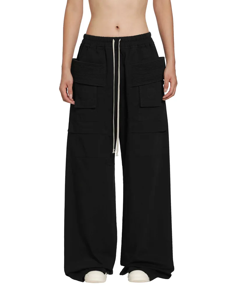 DRKSHDW by Rick Owens Tower Creatch Cargo Drawstring Black