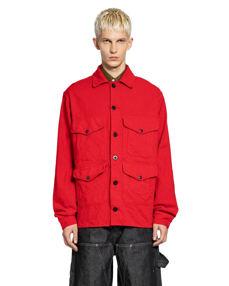 Junya Watanabe Wool Blend Field Jacket Red