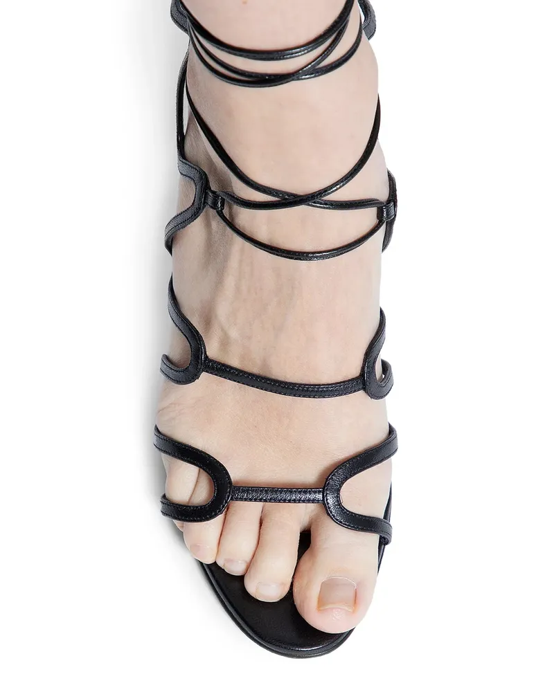 Manolo Blahnik Fawda Sandals Black