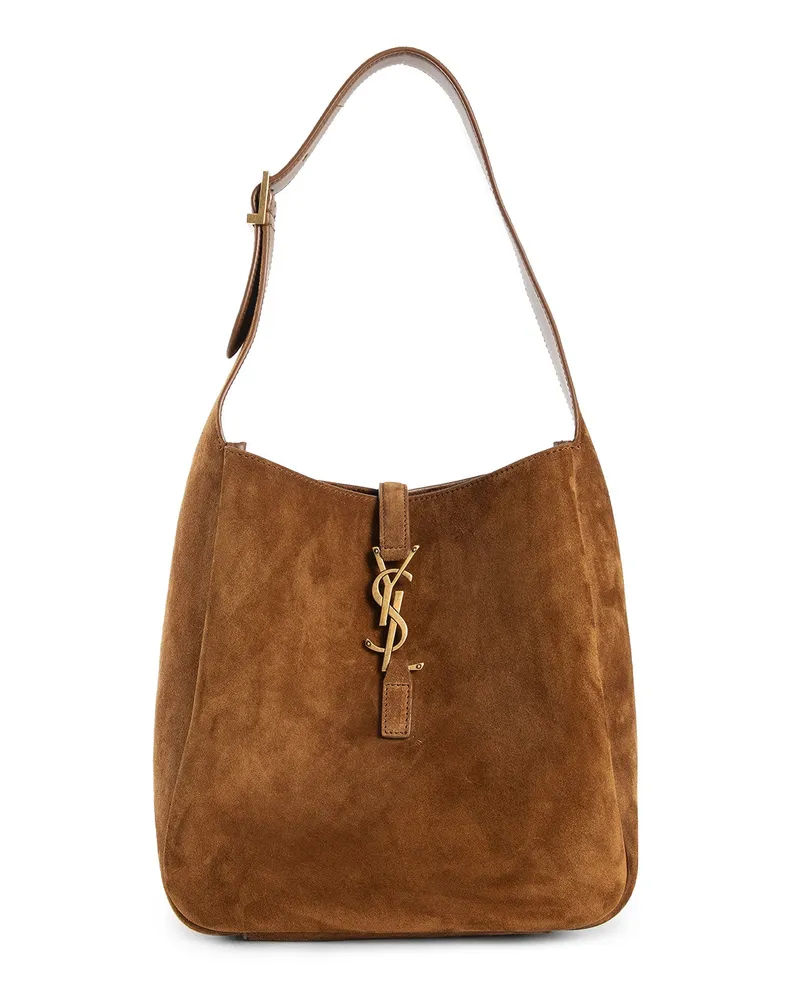 Saint Laurent Le 5 à 7 Small in Suede Brown