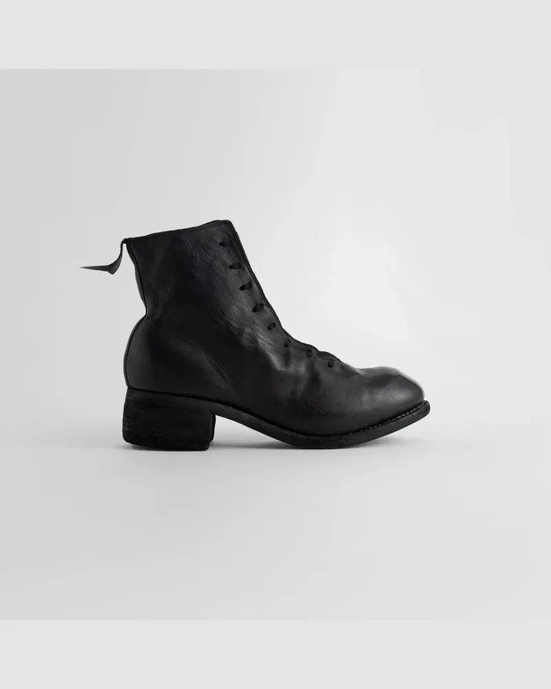 GUIDI PL1 Horse Full Grain Leather Boots Black