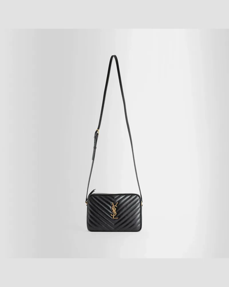 Saint Laurent Quilted Leather Lou Camera Bag Black