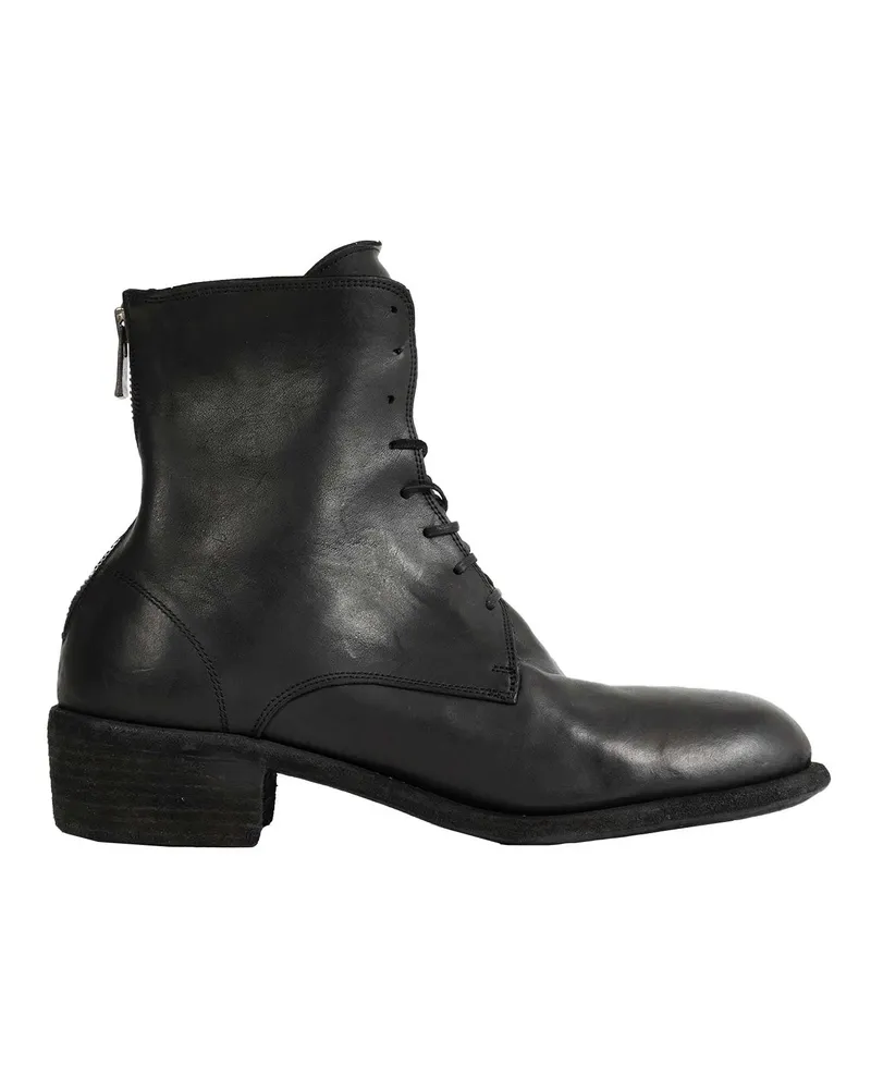 GUIDI Leather Boots Black