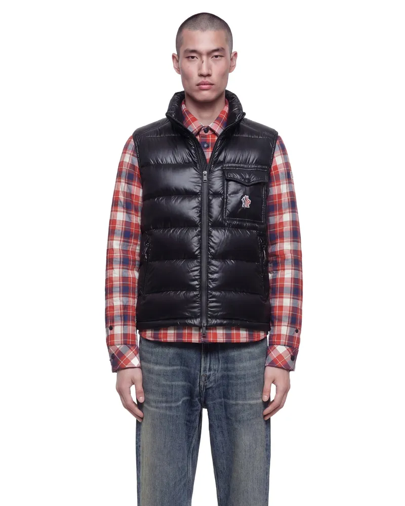 Moncler Uychi Short Down Vest Black