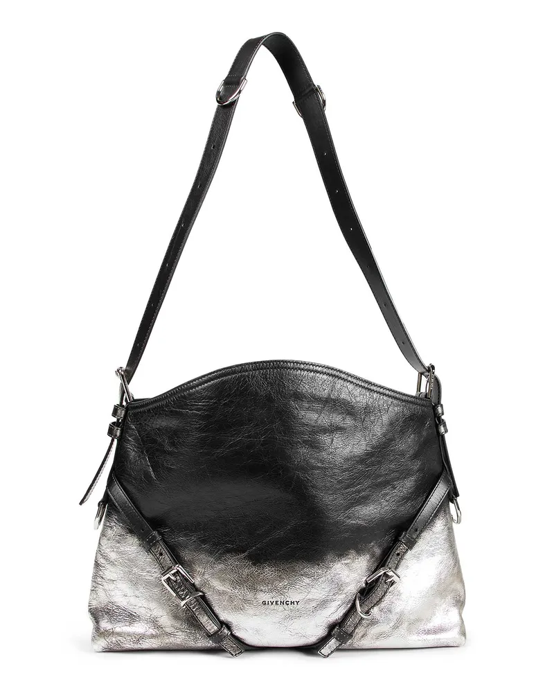 Givenchy Voyou Medium Shoulder Bag Silver