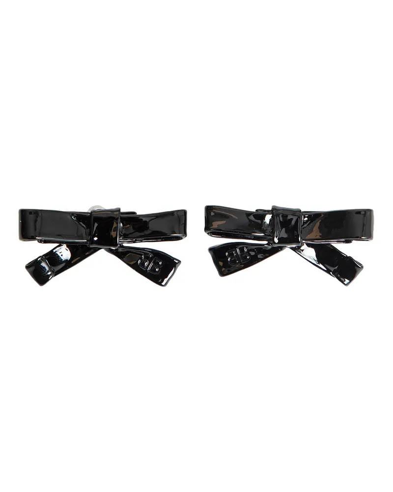 Balenciaga Sweetheart Earrings Black