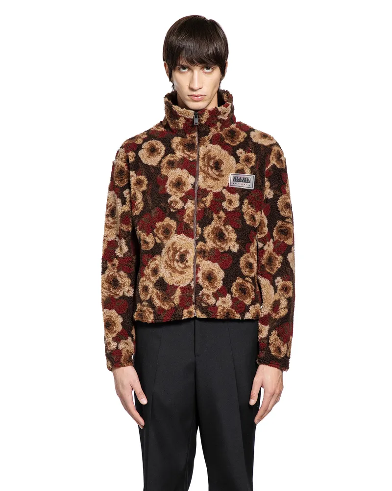 Napapijri Martine Rose T-Emin Fleece Jacket Brown