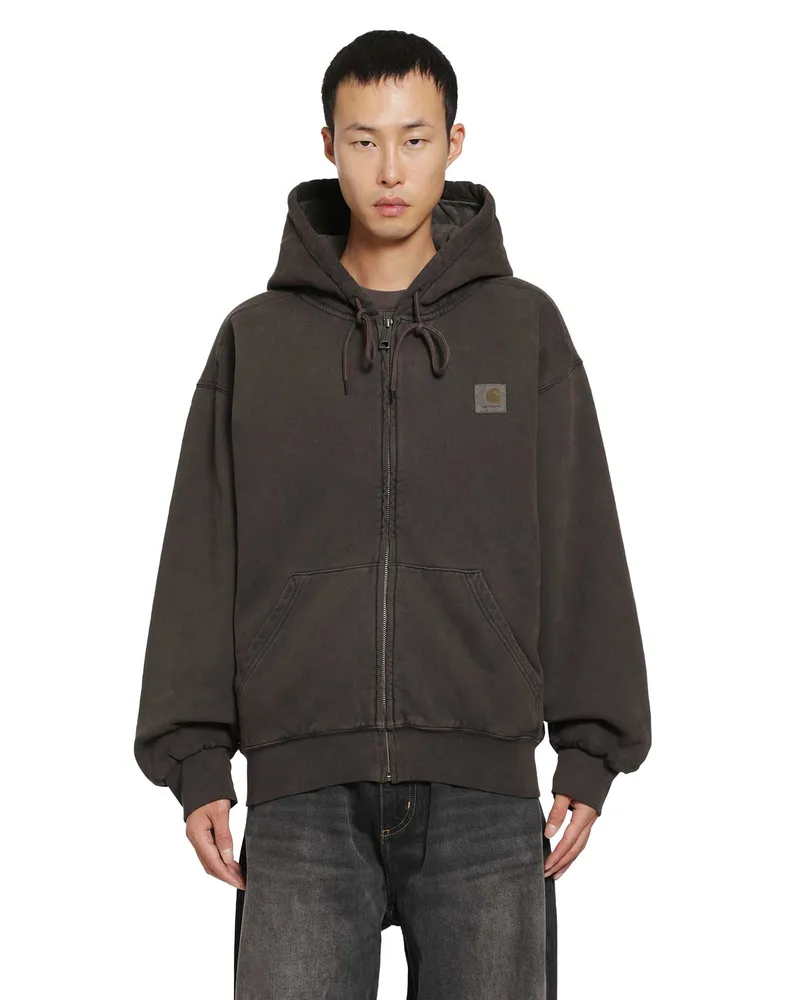 Carhartt WIP Vista Zip-Up Hoodie Brown