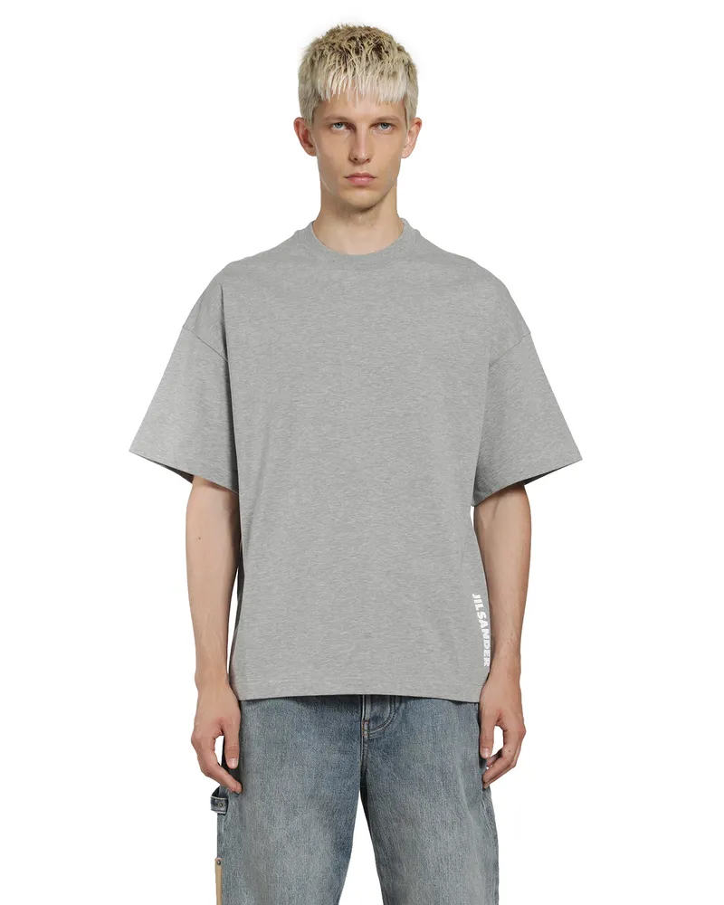 Jil Sander Cotton Crewneck T-Shirt Grey
