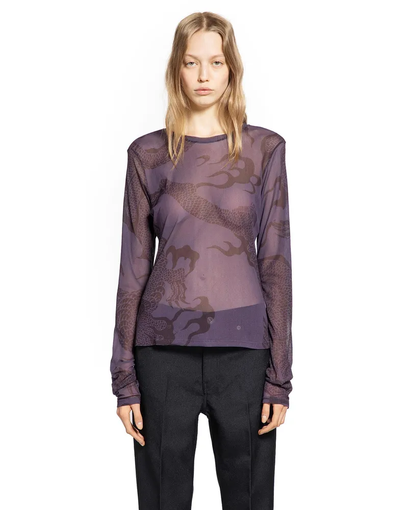 Our Legacy Super Slim Long Sleeve Tee Purple