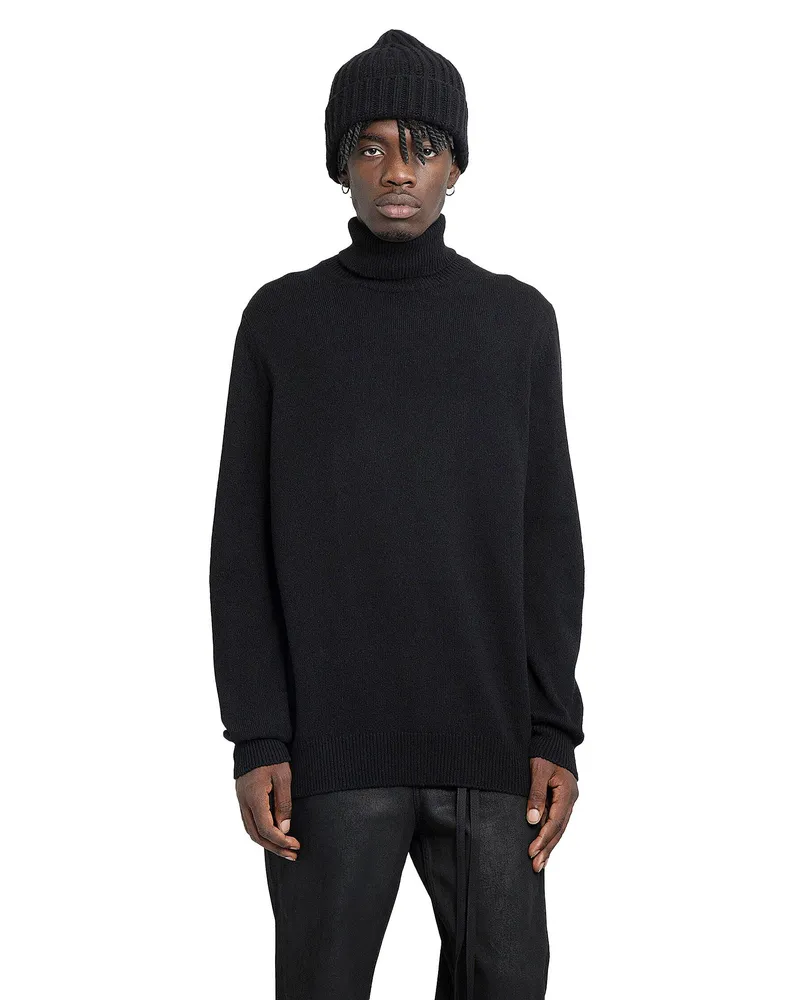 Ann Demeulemeester Kurt Knitted Turtleneck Sweater Black