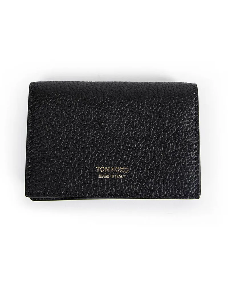 Tom Ford Grained Leather Card Holder Black