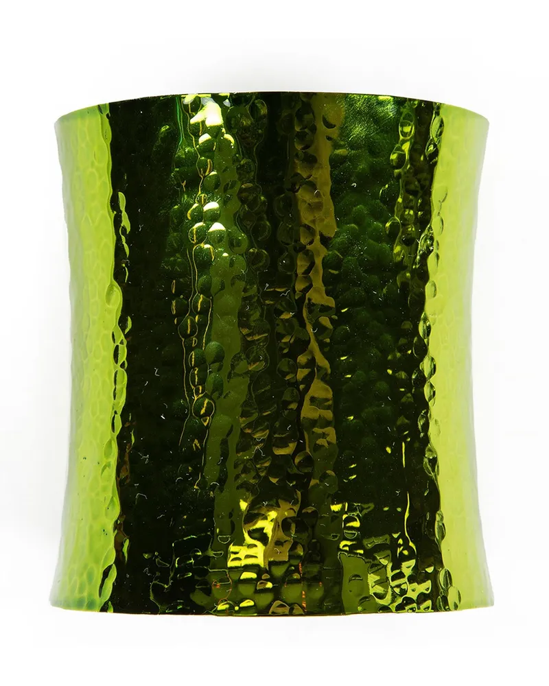 Valentino Garavani Cuffy Laminated Metal Bracelet Green