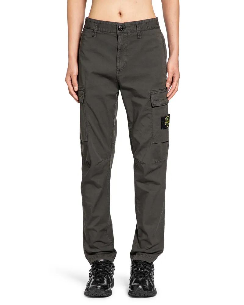 Stone Island MAN GREY TROUSERS Grey