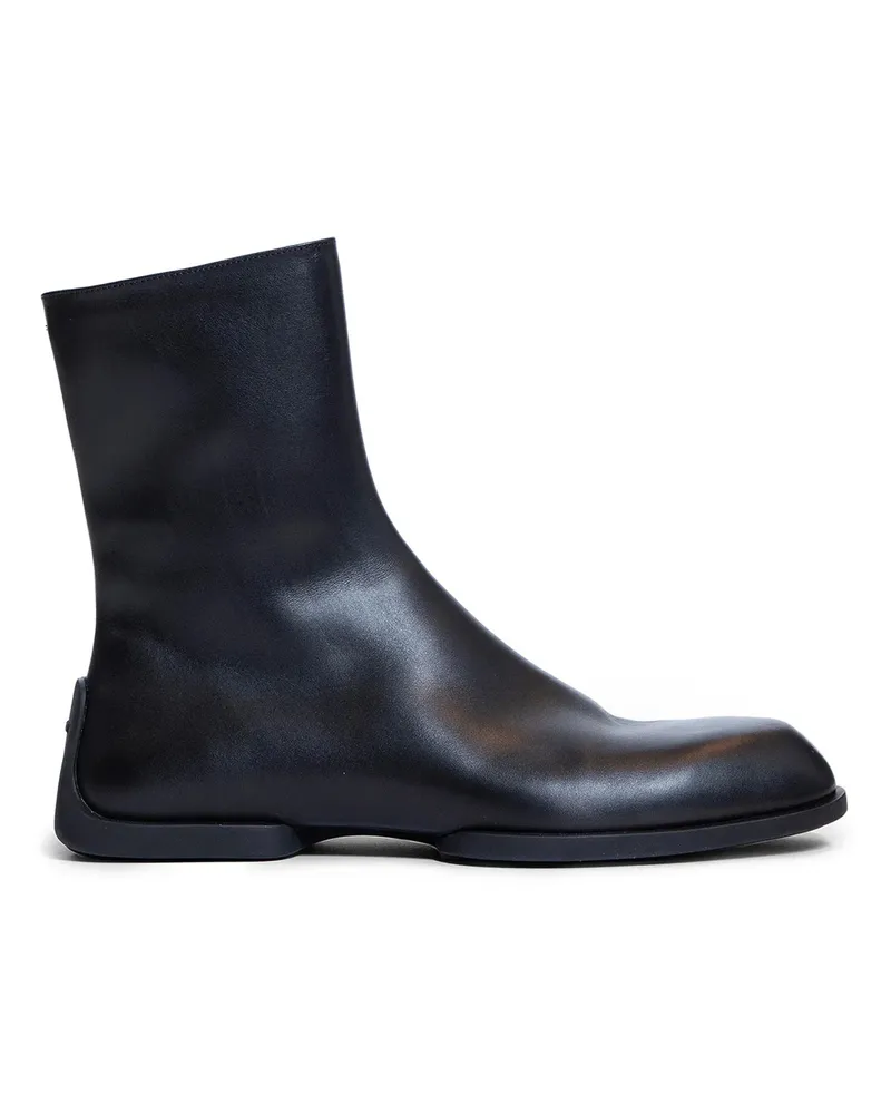 Jil Sander Stivali Bassi in Pelle Black