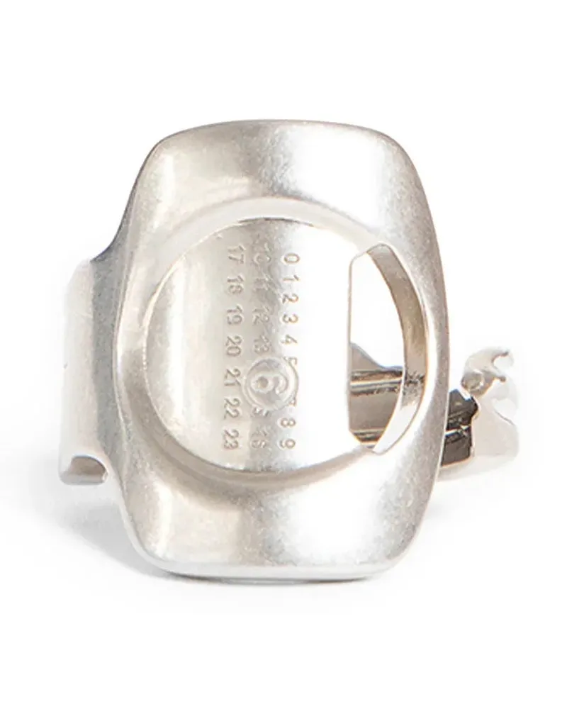 Maison Margiela Numeric Key Ring Silver