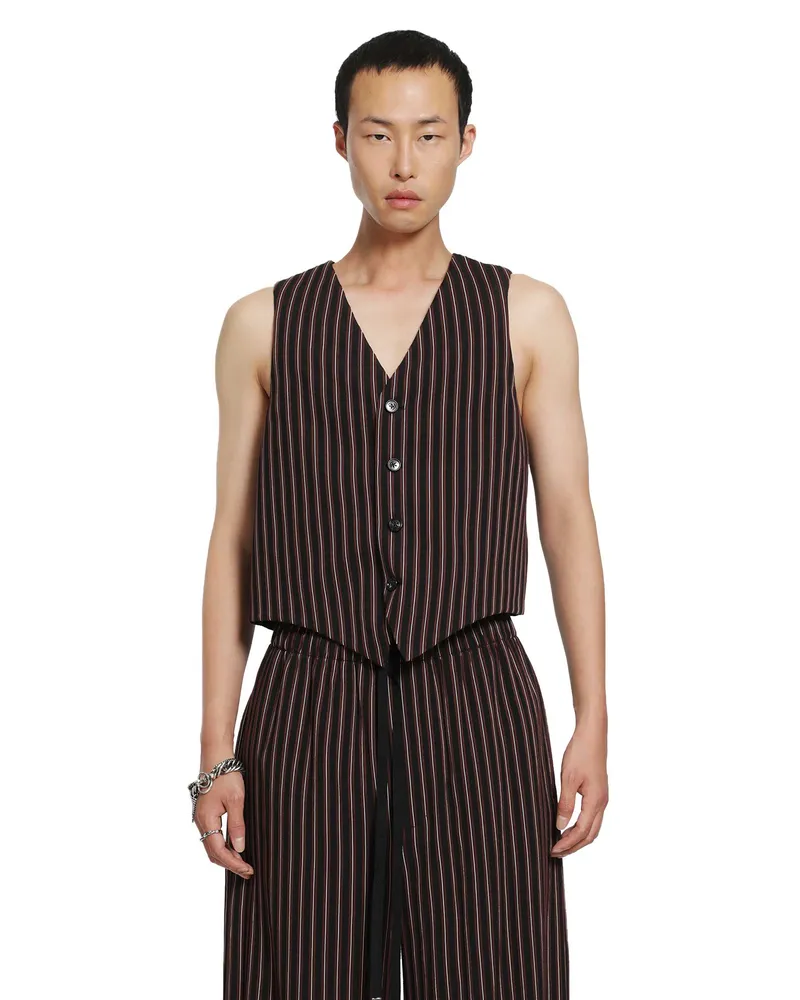 Ann Demeulemeester Kaare Classic Waistcoat Red