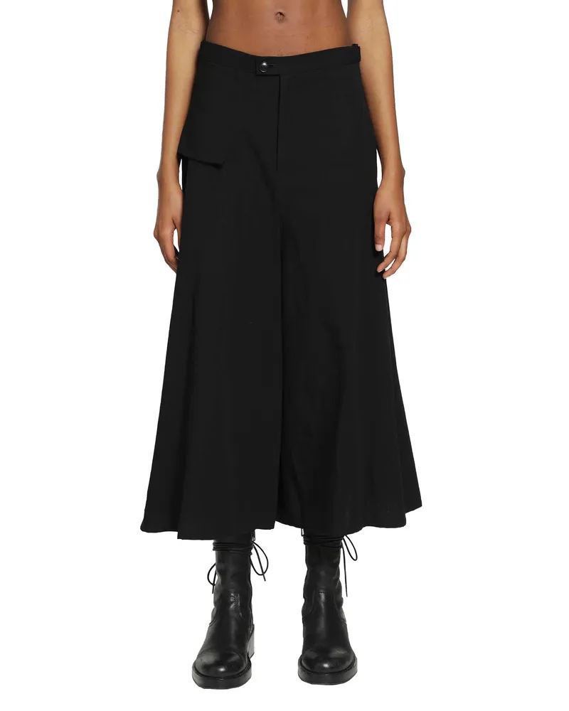 Yohji Yamamoto Flare Pants Black