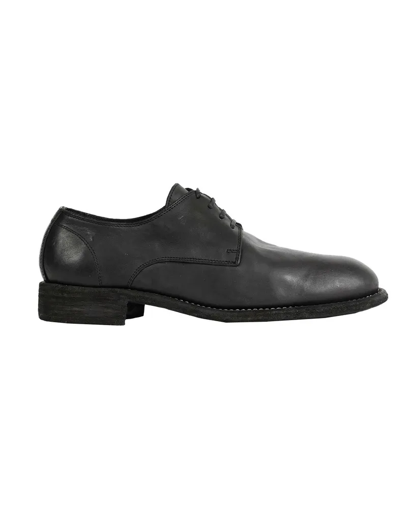 GUIDI Low Derby Shoes Black