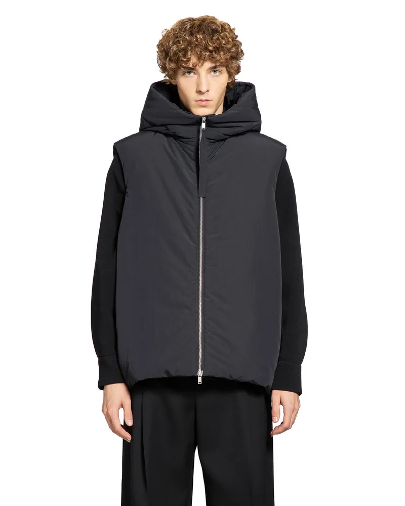 Jil Sander MAN BLACK VESTS Black