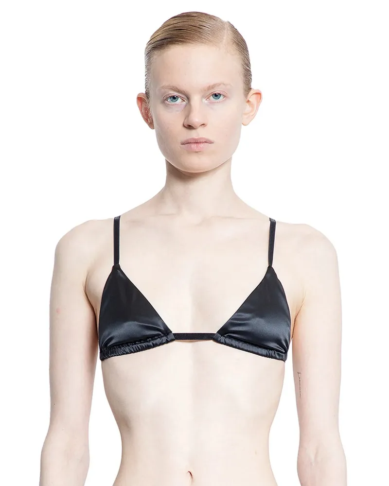 Totême Satin Bralette Black
