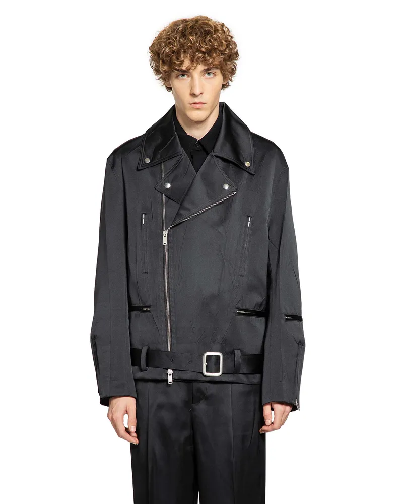 Jil Sander MAN BLACK JACKETS Black