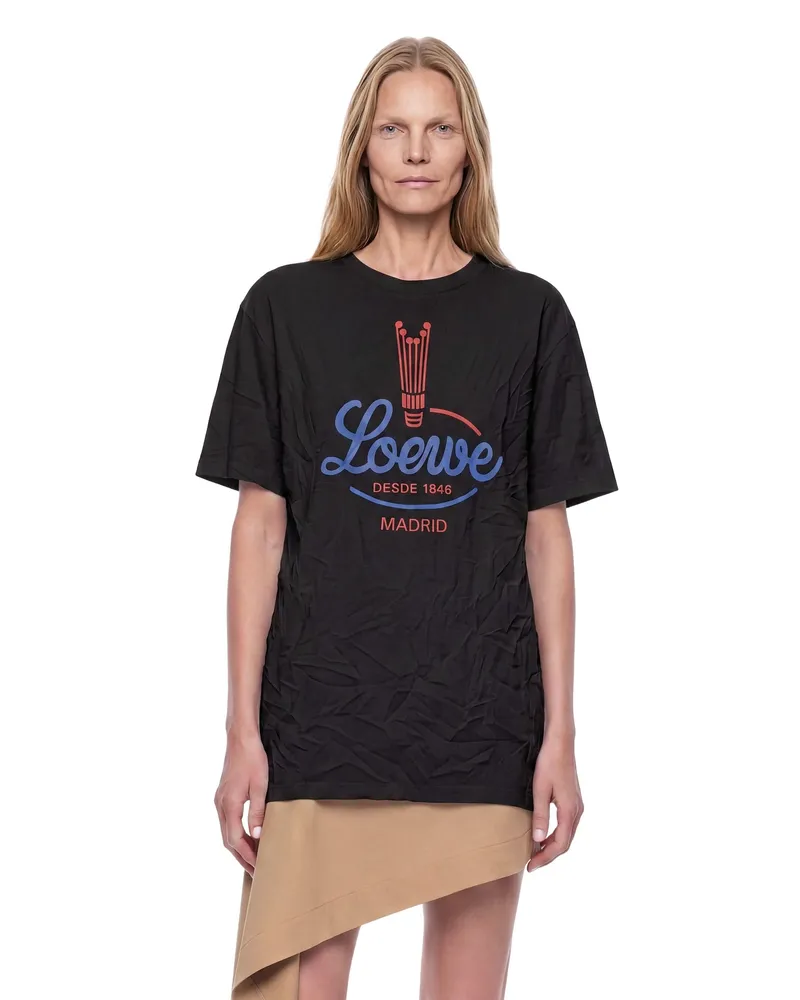 Loewe Digital Archive Logo T-Shirt Black